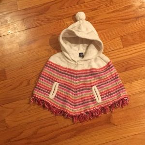 Cape - poncho  w/hood and arm holes small about 2T